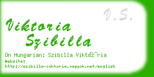 viktoria szibilla business card